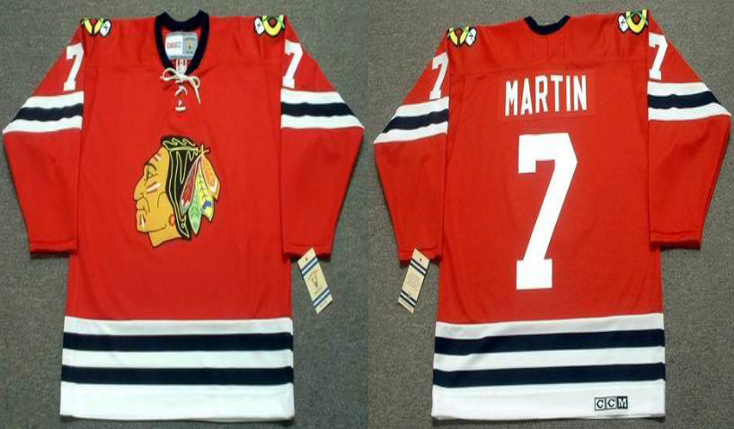 2019 Men Chicago Blackhawks #7 Martin red CCM NHL jerseys